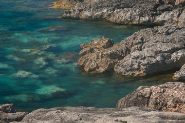 Cala tramontana nell'isola di San Domino