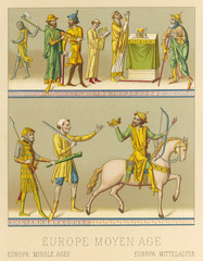 9th century Men. Date: 816