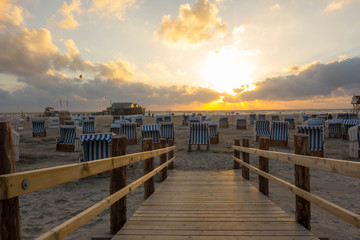 Nordsee Nordseeküste Strand Sandstrand Urlaub Sonnnenuntergang romantisch