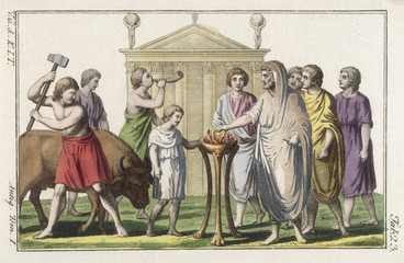 Roman Sacrifice a Bull