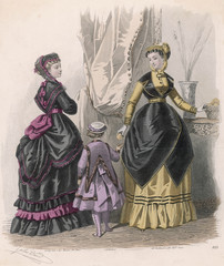 Polaniase Dress 1868. Date: 1868