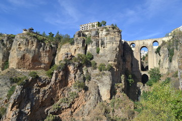Fototapeta na wymiar Puente Nuevo, Malaga province, Spain