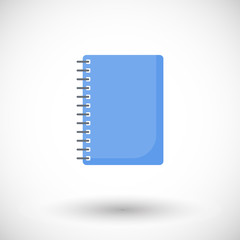 Notebook flat vector icon