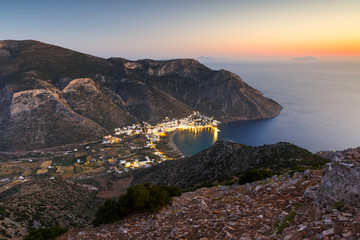 View of Kamares village from the church of Agios Symeon.
 - obrazy, fototapety, plakaty