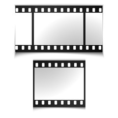 film, movie, photo, filmstrip set of film frame, vector illustration