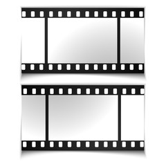 film, movie, photo, filmstrip set of film frame, vector illustration