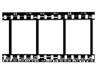 film, movie, photo, filmstrip set of film frame, vector illustration