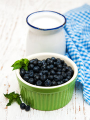 Bowl with Blueberries