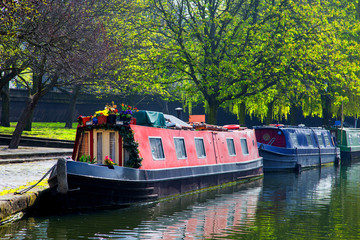 Regent's canal, Little Venice in London, UK - 162258620