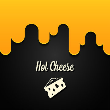 hot cheese logo design background