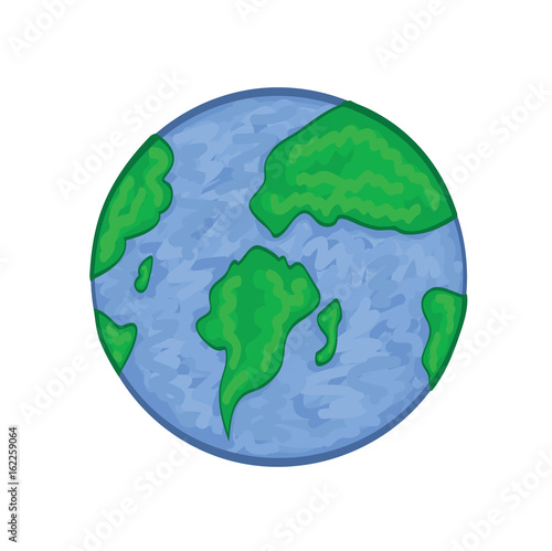 Planet Earth Icon Earth In Cartoon Style Globe Icon Vector Stock Stock Image And Royalty