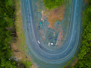 Aerial view of the Russian landscape