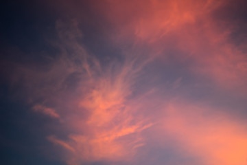 Fototapeta na wymiar Colorful sky at sunset