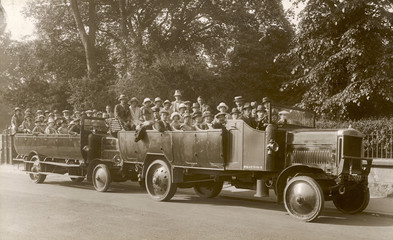 Charabanc Excursion. Date: circa 1918