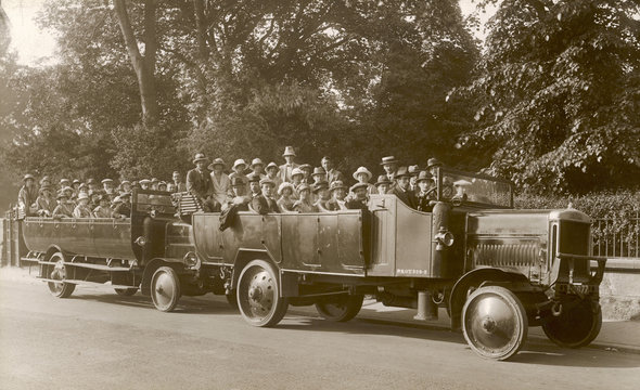 Charabanc Excursion. Date: circa 1918