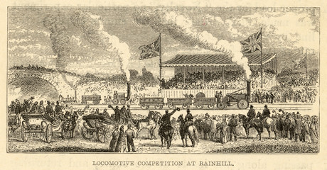 Rainhill Loco Trial. Date: 1829