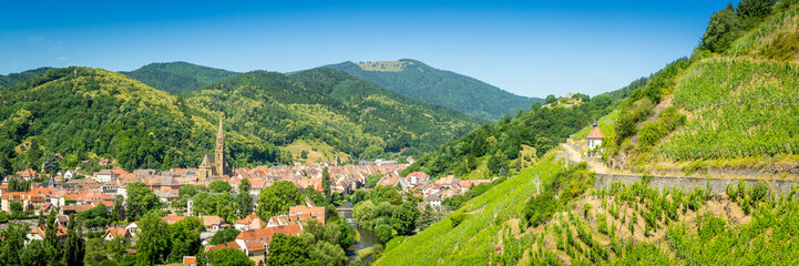 Obraz premium Panorma of Thann, France