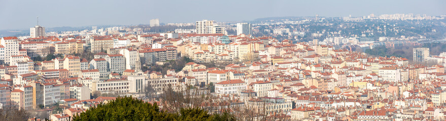 Fototapeta na wymiar Lyon France panorama