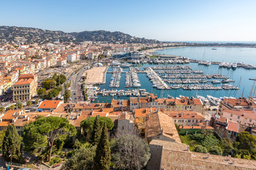 aerial view of Cannes France