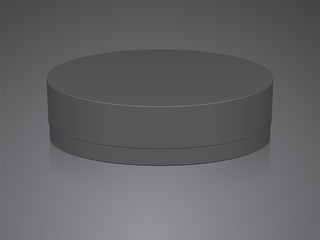 Round box for your design and logo