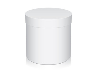 Round box for your design and logo