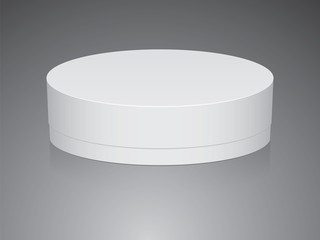 Round box for your design and logo