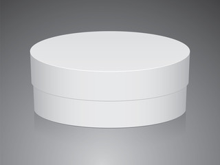 Round box for your design and logo