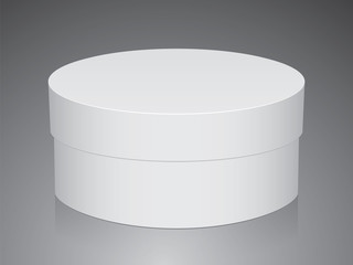 Round box for your design and logo.