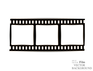 film, movie, photo, filmstrip set of film frame, vector illustration