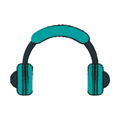 isolated headphones icon image