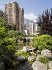 Obraz na płótnie Canvas Japanischer Garten in Monaco