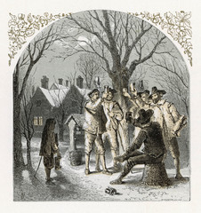 Wassailing Fruit Trees. Date: 17th century