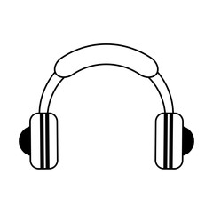 isolated headphones icon image