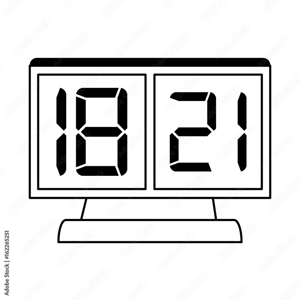 Poster digital alarm clock icon image