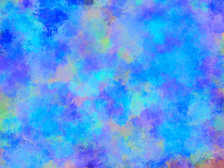 Abstract summer watercolor texture background. Oil painting style.	