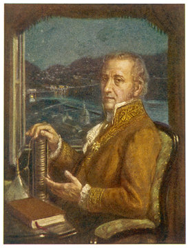 Alessandro Volta Card. Date: 1745 - 1827