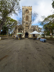 Fototapeta na wymiar St Johns Kirche, Friedhof, Saint John Barbados, kleine Antillen, Mittelamerika, Karibik