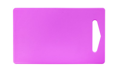 Plastic kitchen cutting board.