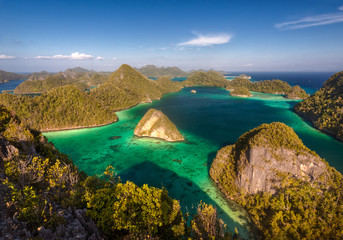 Naklejka premium Beautiful archipelago of Raja Ampat ( Four Kings ). Indonesia