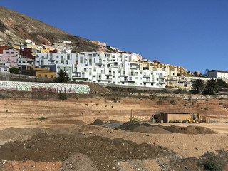Obraz premium Houses in Galdar
