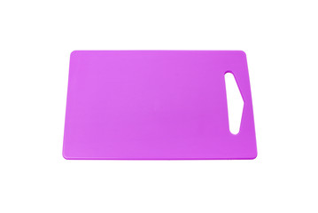 Plastic kitchen cutting board.