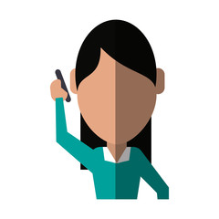 faceless person using smartphone icon image