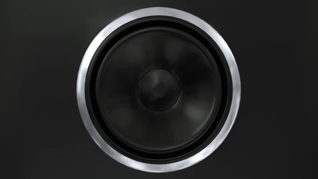 Speakers music vibrating sub cone beats bass club loudspeaker sound boom box 4k