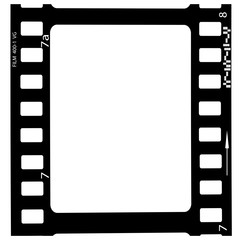 film, movie, photo, filmstrip set of film frame, vector illustration
