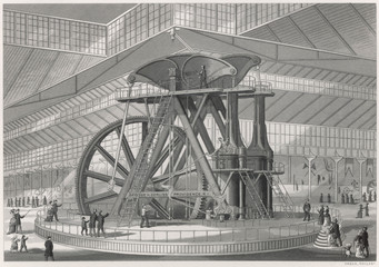Corliss Steam Engine. Date: 1876
