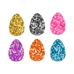 Collection of eggs vector illustration