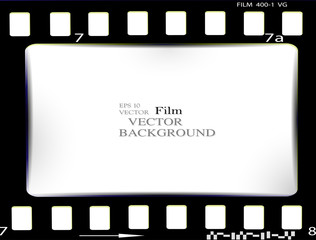 film, movie, photo, filmstrip set of film frame, vector illustration
