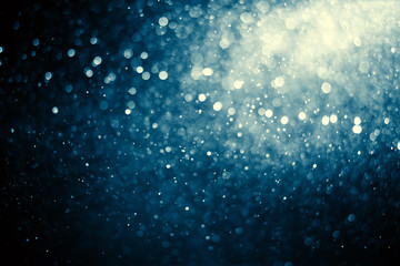 blue bokeh background