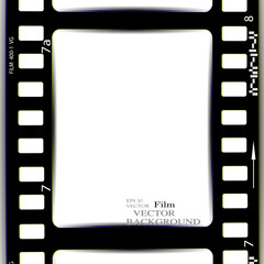 film, movie, photo, filmstrip set of film frame, vector illustration