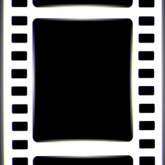 film, movie, photo, filmstrip set of film frame, vector illustration